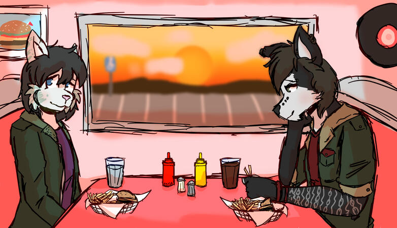 Maddy and Damien Sketch (June 2023)